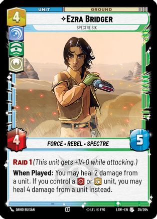 Ezra Bridger - Spectre Six (35/264) - ALT - Uncommon