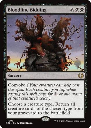 Bloodline Bidding (PPECL-091) - rare - Foil