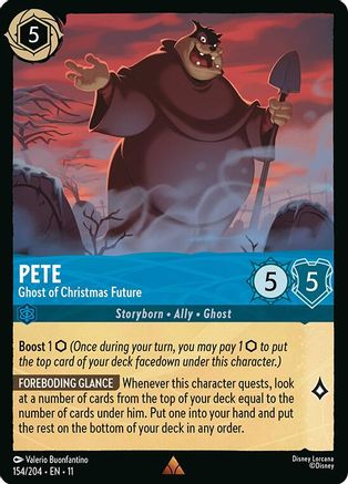 Pete - Ghost of Christmas Future FRANÇAIS (154/204) - G - Rare