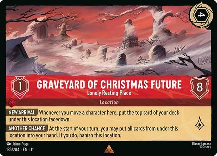 Graveyard of Christmas Future - Lonely Resting Place (135/204) - W - Rare - Cold Foil
