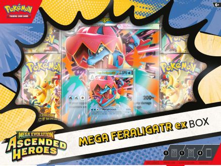 Mega Evolution: Ascended Heroes - Mega Feraligatr ex Box (anglais)