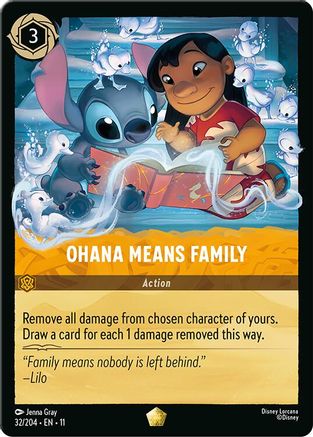 Ohana Means Family FRANÇAIS (32/204) - G - Légendaire - Cold Foil