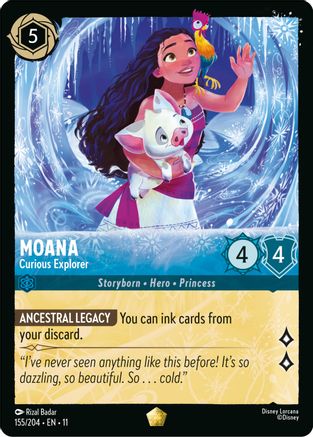 Moana - Curious Explorer FRANÇAIS (155/204) - G - Légendaire