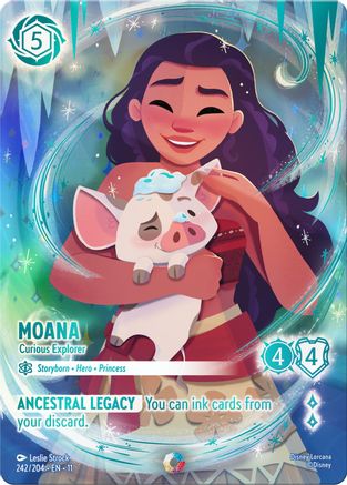 Moana - Curious Explorer (Iconic) FRANÇAIS (242/204) - G - Iconique - Holofoil