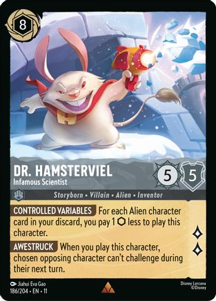 Dr. Hamsterviel - Infamous Scientist FRANÇAIS (186/204) - G - Rare - Cold Foil