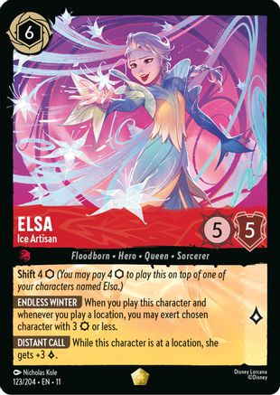 Elsa - Ice Artisan (123/204) - W - Legendary