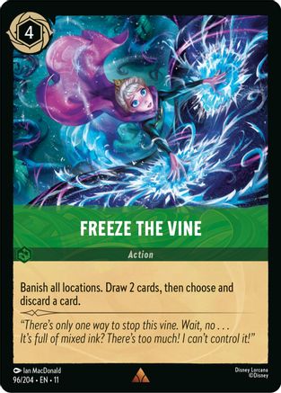 Freeze the Vine (96/204) - W - Rare - Cold Foil