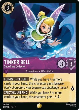 Tinker Bell - Snowflake Collector FRANÇAIS (48/204) - G - Légendaire - Cold Foil