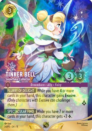 Tinker Bell - Snowflake Collector (Store Championship) (34) - DLPC - Promo - Holofoil