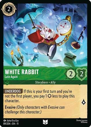 White Rabbit - Late Again FRANÇAIS (89/204) - G - Inhabituelle - Cold Foil