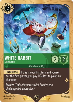 White Rabbit - Late Again (29) - DLPC - Promo - Holofoil