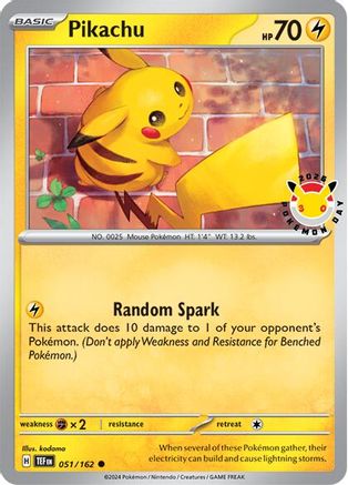 Pikachu (Pokemon Day 2026) (051/162) - MCP  - Common - Holofoil