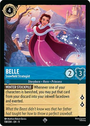 Belle - Snowfield Strategist (158/204) - W - Super Rare - Cold Foil