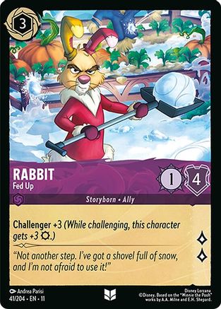 Rabbit - Fed Up (41/204) - W - Uncommon