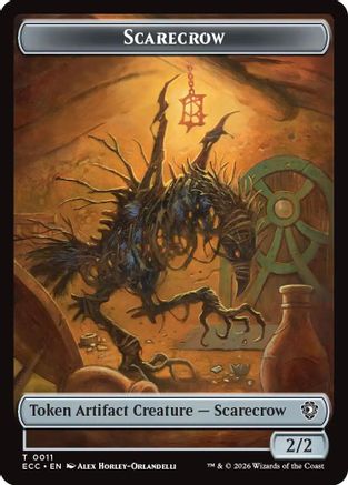 Scarecrow // Treasure Double-Sided Token (ECC-11 // 10) - token