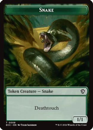 Snake // Scarecrow Double-Sided Token (ECC-8 // 11) - token