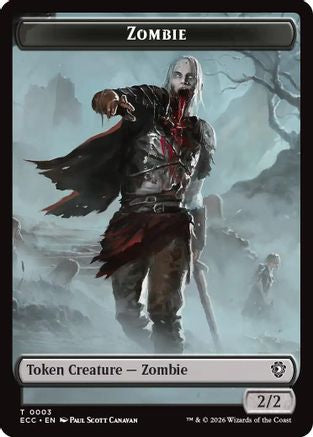 Zombie // Snake Double-Sided Token (ECC-3 // 8) - token - Foil