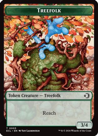 Treefolk // Goblin Double-Sided Token (ECL-3 // 6) - token - Foil