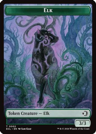Elk // Emblem - Oko, Shadowmoor Scion Double-Sided Token (ECL-2 // 12) - token