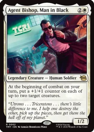 Agent Bishop, Man in Black (TMT-002) - rare - Foil