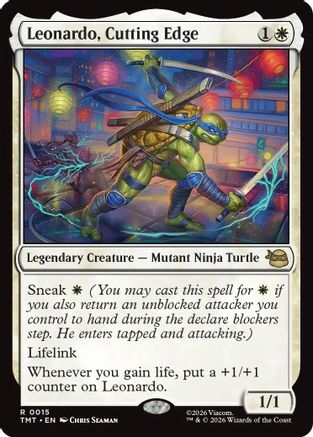 Leonardo, Cutting Edge (TMT-015) - rare - Foil