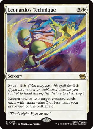 Leonardo's Technique (TMT-018) - rare - Foil