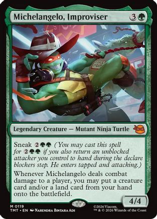 Michelangelo, Improviser (TMT-119) - mythic