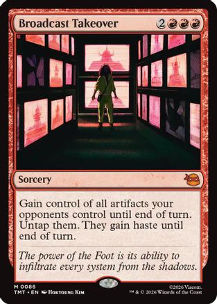 Broadcast Takeover (TMT-086) - mythic - Foil