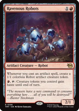 Ravenous Robots (TMT-106) - rare - Foil