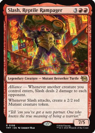 Slash, Reptile Rampager (TMT-108) - rare - Foil