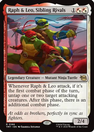Raph & Leo, Sibling Rivals (TMT-166) - rare