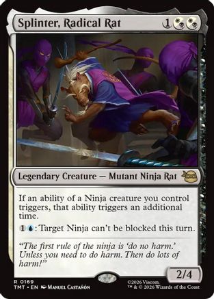 Splinter, Radical Rat (TMT-169) - rare