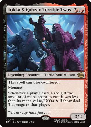 Tokka & Rahzar, Terrible Twos (TMT-171) - rare - Foil
