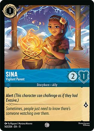 Sina - Vigilant Parent (142/204) - W - Common - Cold Foil