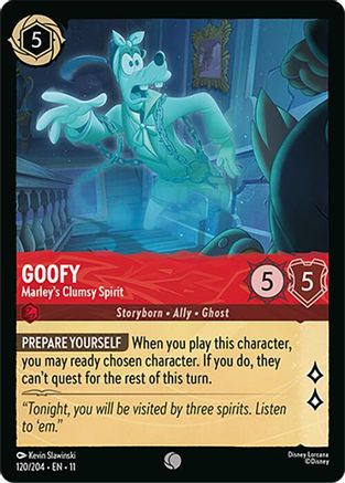 Goofy - Marley's Clumsy Spirit (120/204) - W - Common - Cold Foil