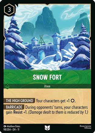 Snow Fort (98/204) - W - Uncommon - Cold Foil