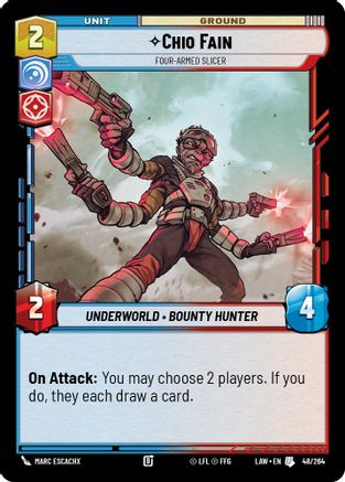 Chio Fain - Four-Armed Slicer (48/264) - ALT - Uncommon