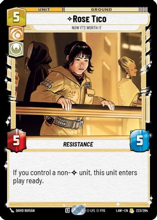 Rose Tico - Now It's Worth It (223/264) - ALT - Rare