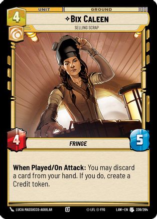Bix Caleen - Selling Scrap (236/264) - ALT - Uncommon