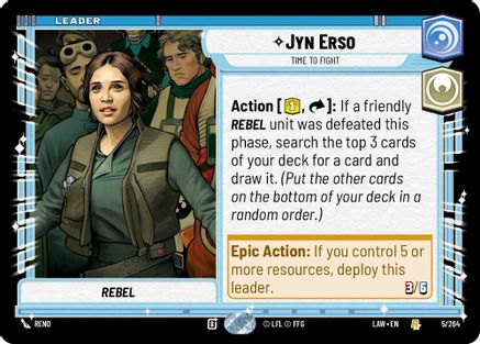 Jyn Erso - Time to Fight (5/264) - ALT - Rare