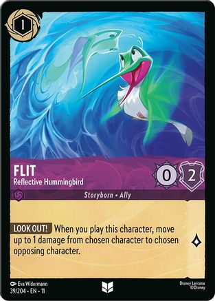 Flit - Reflective Hummingbird (39/204) - W - Uncommon - Cold Foil