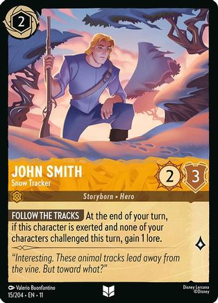 John Smith - Snow Tracker (15/204) - W - Uncommon - Cold Foil