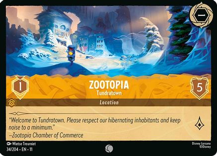 Zootopia - Tundratown (34/204) - W - Common - Cold Foil
