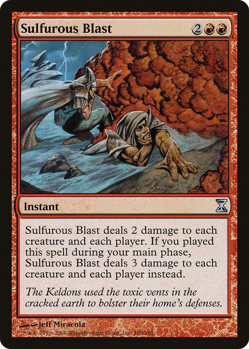 Sulfurous Blast (TSP-180) - uncommon - Foil