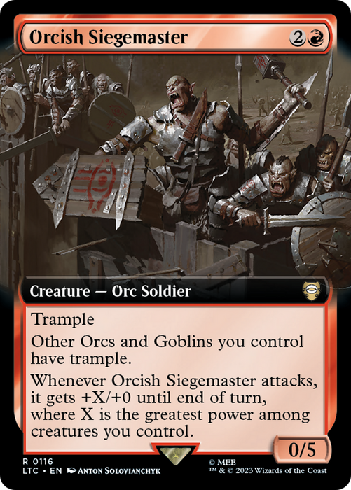 Orcish Siegemaster (LTC-116) - rare: (Extended Art)