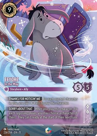 Eeyore - In the Way (Enchanted) FRANÇAIS (226/204) - G - Enchantée - Holofoil