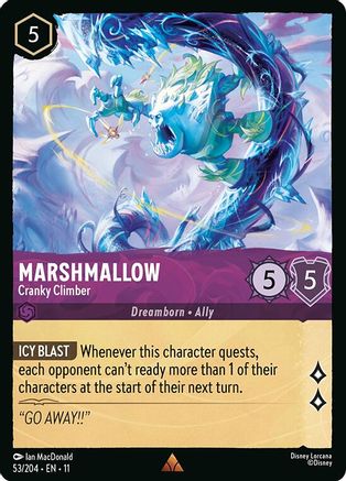 Marshmallow - Cranky Climber (53/204) - W - Rare - Cold Foil