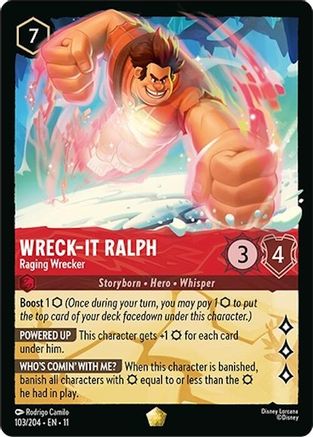 Wreck-It Ralph - Raging Wrecker (103/204) - W - Legendary
