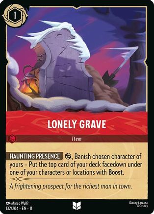 Lonely Grave FRANÇAIS (132/204) - G - Inhabituelle - Cold Foil