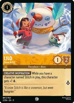 Lilo - Snow Artist (2/204) - W - Common